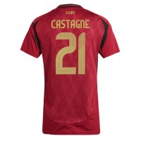 Belgien Timothy Castagne #21 Fußballbekleidung Heimtrikot Damen EM 2024 Kurzarm